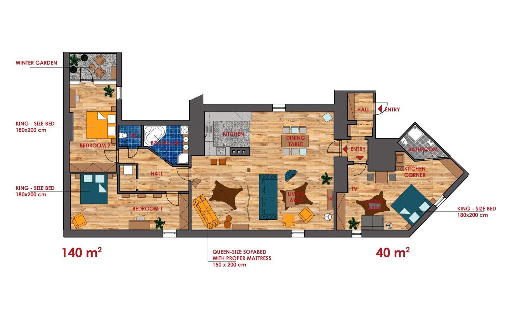 Bohemian Chic 2 Bedroom 2 Bathroom Loft With Hanging Chair Prag Eksteriør billede